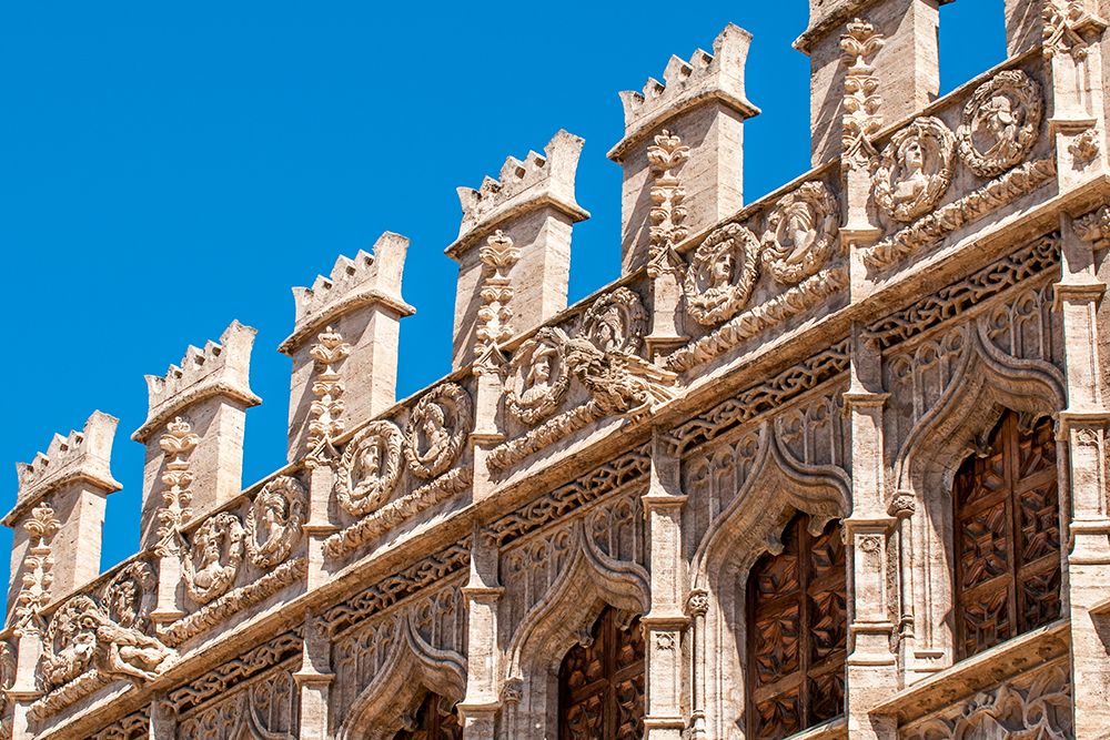 Lonja de la Seda or Llotja de la Seda (Silk Exchange) UNESCO World Heritage Site, Valencia, Spain. art print by Michael DeFreitas for $57.95 CAD