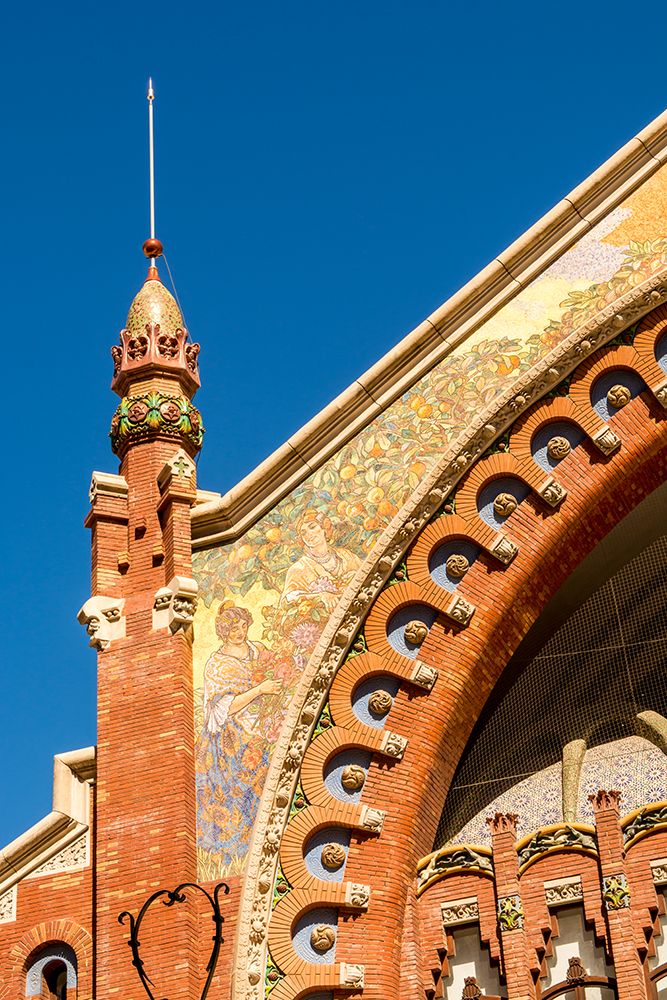 Details of the Mercat de Colon (Columbus Market), Valencia, Spain. art print by Michael DeFreitas for $57.95 CAD