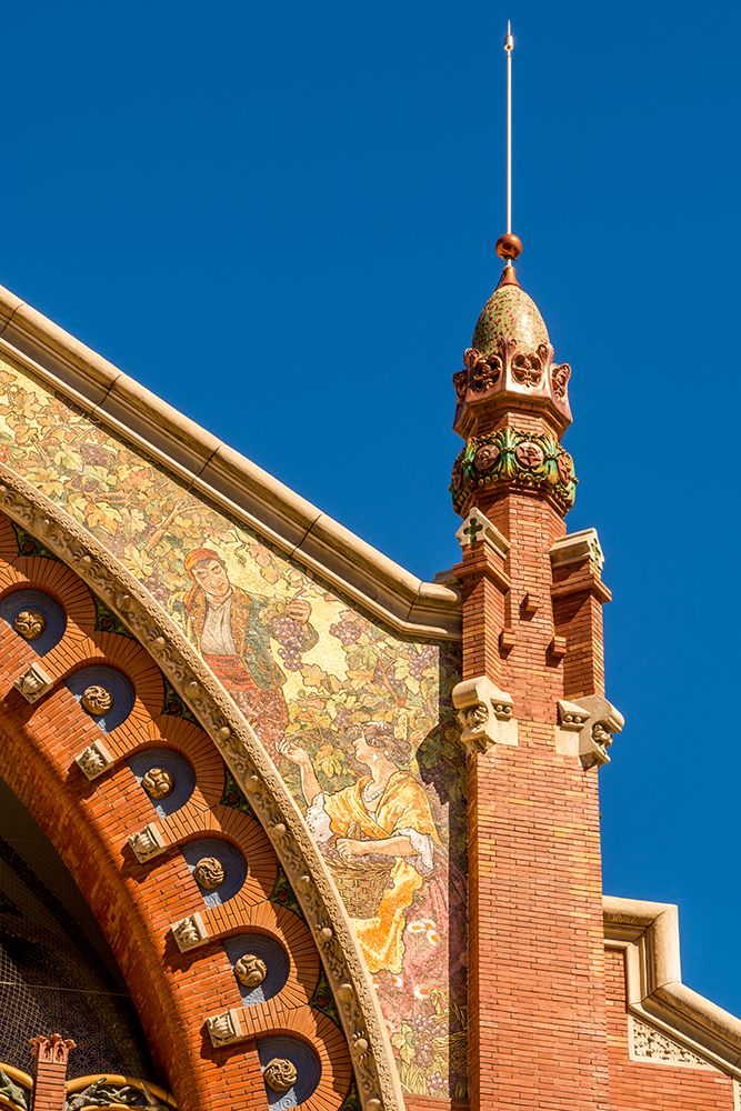 Details of the Mercat de Colon (Columbus Market), Valencia, Spain. art print by Michael DeFreitas for $57.95 CAD