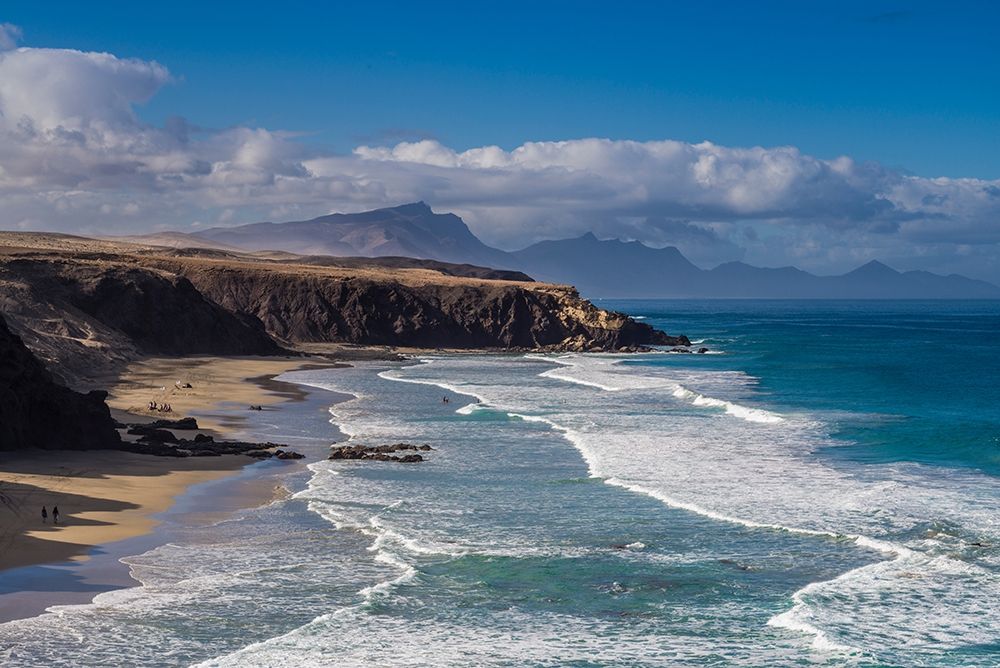 Canary Islands-Fuerteventura Island-La Pared-Playa de la Pared-prime west coast surfing beach art print by Walter Bibikow for $57.95 CAD