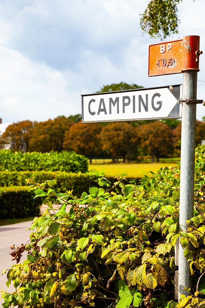 Camping sign, Sankt Ibb, Ven, Sweden art print by Rob Casey for $57.95 CAD