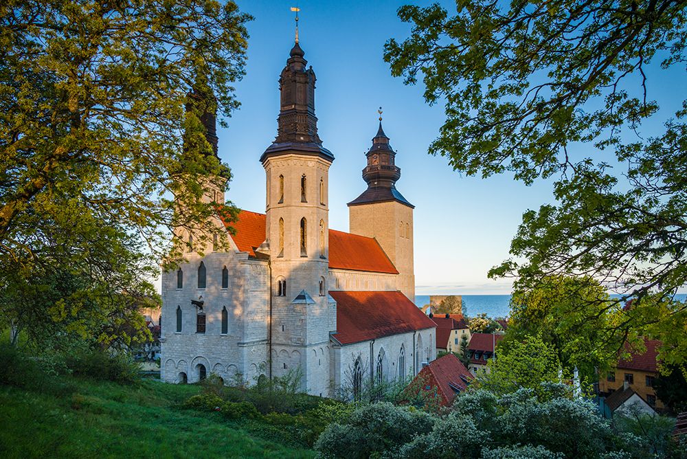 Sweden-Gotland Island-Visby-Visby Cathedral-12th century-exterior art print by Walter Bibikow for $57.95 CAD