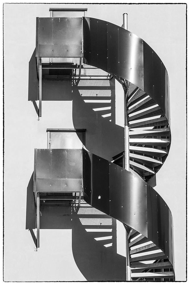 Sweden-Norrkoping-early Swedish industrial town-circular staircase art print by Walter Bibikow for $57.95 CAD