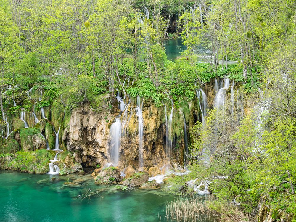 Croatia-Plitvice Lakes National Park. The Plitvice Lakes in the National Park Plitvicka Jezera. art print by Julie Eggers for $57.95 CAD