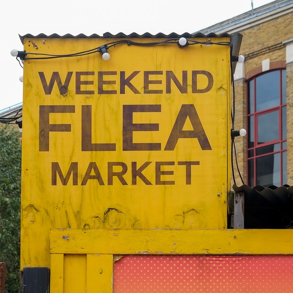 London, England, Great Britain. Flea market in Bermondsey district art print by Julien McRoberts for $57.95 CAD