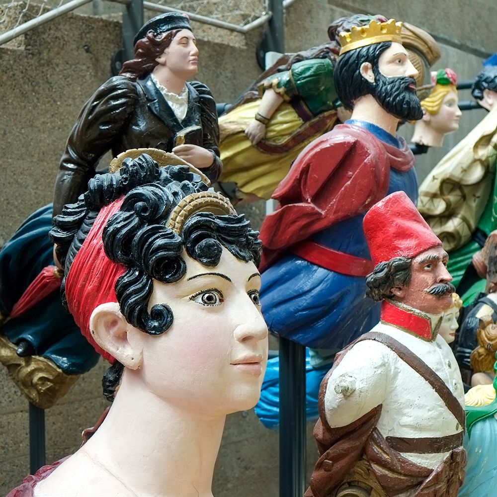 London, England, Great Britain. Collection of mast heads. art print by Julien McRoberts for $57.95 CAD