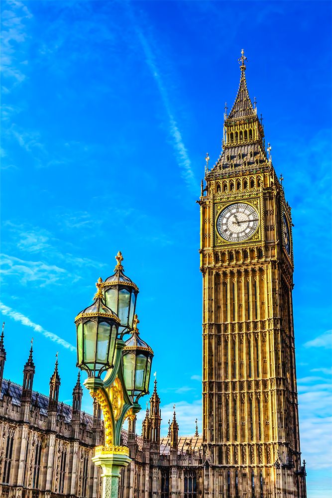 Big Ben, houses of Parliament, Westminster Bridge, Westminster, London, England. art print by William Perry for $57.95 CAD