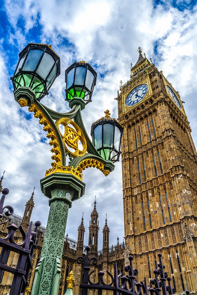 Big Ben, Westminster Bridge, houses of Parliament, Westminster, London, England. art print by William Perry for $57.95 CAD
