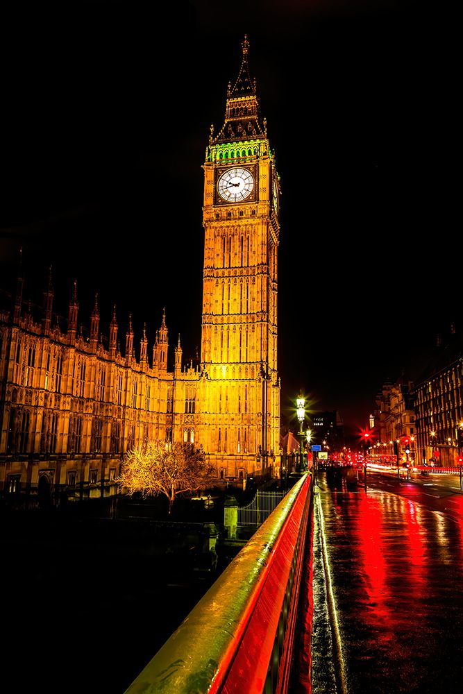 Big Ben, Westminster Bridge, houses of Parliament, Westminster, London, England. art print by William Perry for $57.95 CAD