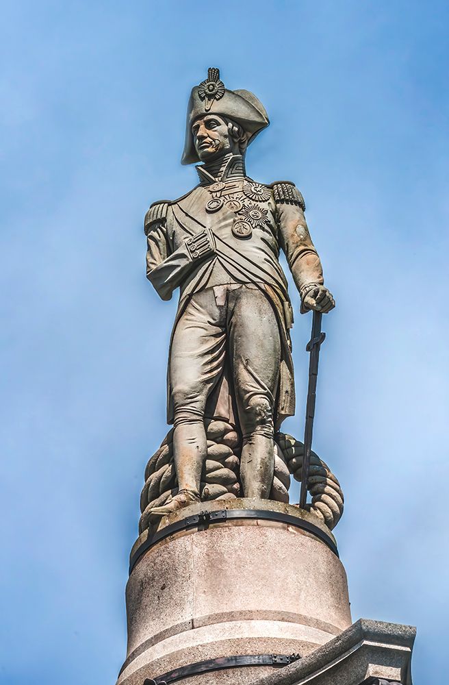 Nelson Column, Trafalgar Square, Westminster, London, England. art print by William Perry for $57.95 CAD