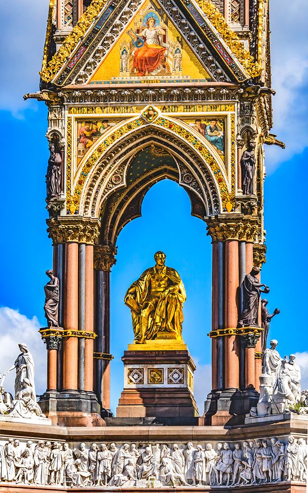 Albert Memorial, Kensington, London, England. Opened in 1872 after Prince Albert died. art print by William Perry for $57.95 CAD