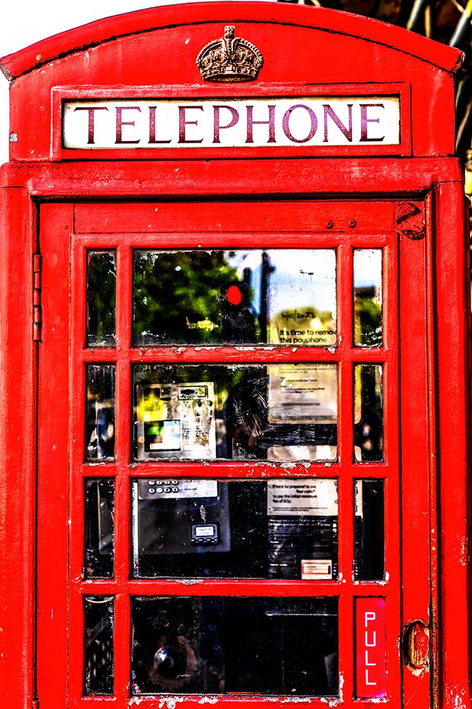 Traditional red phone booth, Westminster, London, England. A symbol of England and the UK. art print by William Perry for $57.95 CAD