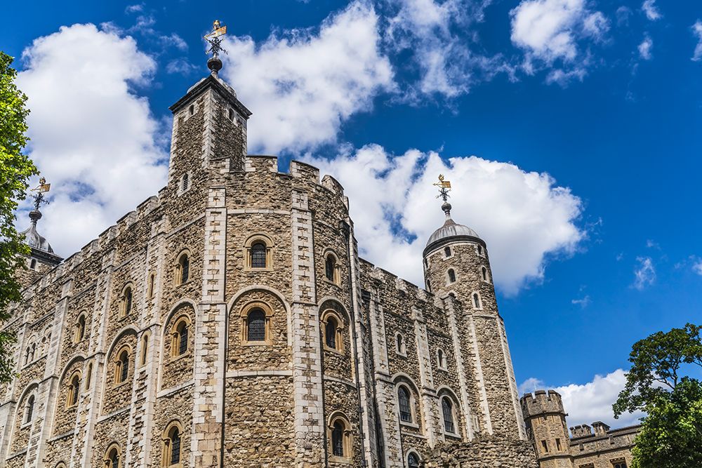 Tower of London, London, England. Tower castle built by William the Conqueror in 1078. art print by William Perry for $57.95 CAD