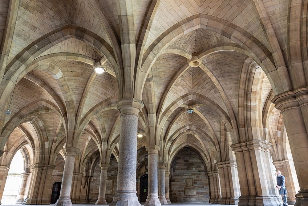 Old Cloisters Glasgow University-Scotland art print by Tom Norring for $57.95 CAD
