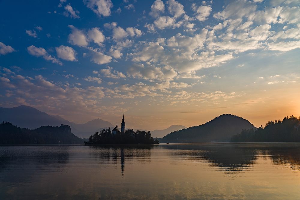 Slovenia Dawn over Lake Bled art print by Brenda Tharp for $57.95 CAD
