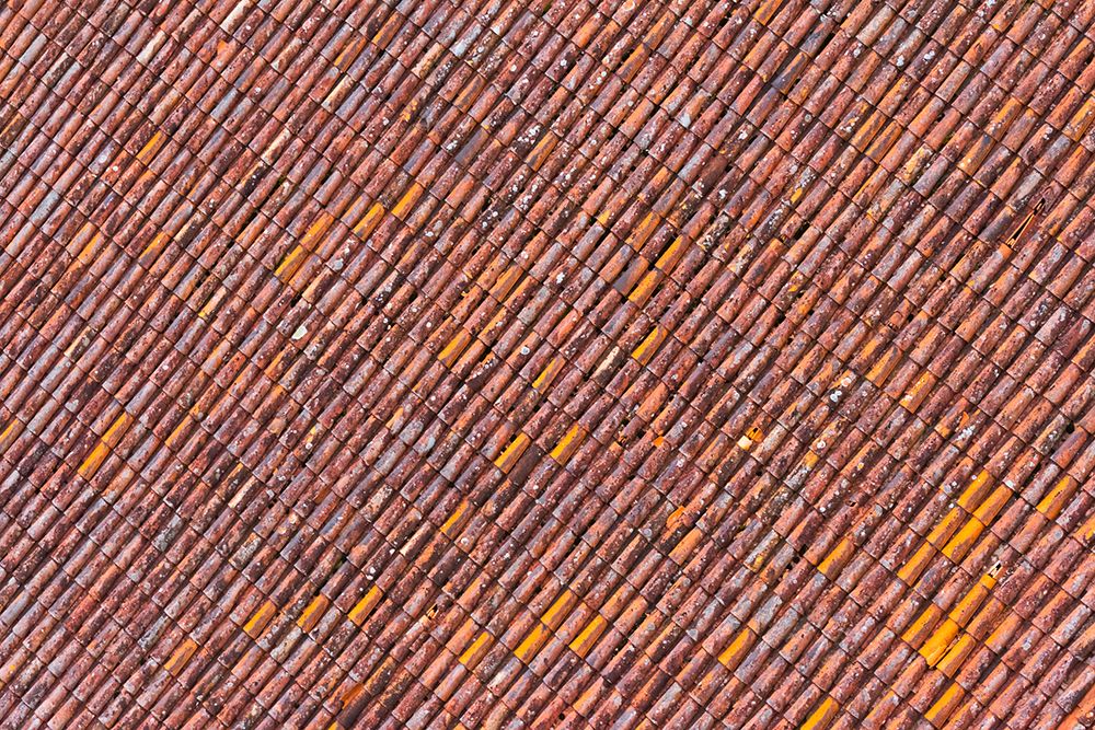 Red tile roof of Turaida Castle-Turaida-Latvia art print by Keren Su for $57.95 CAD