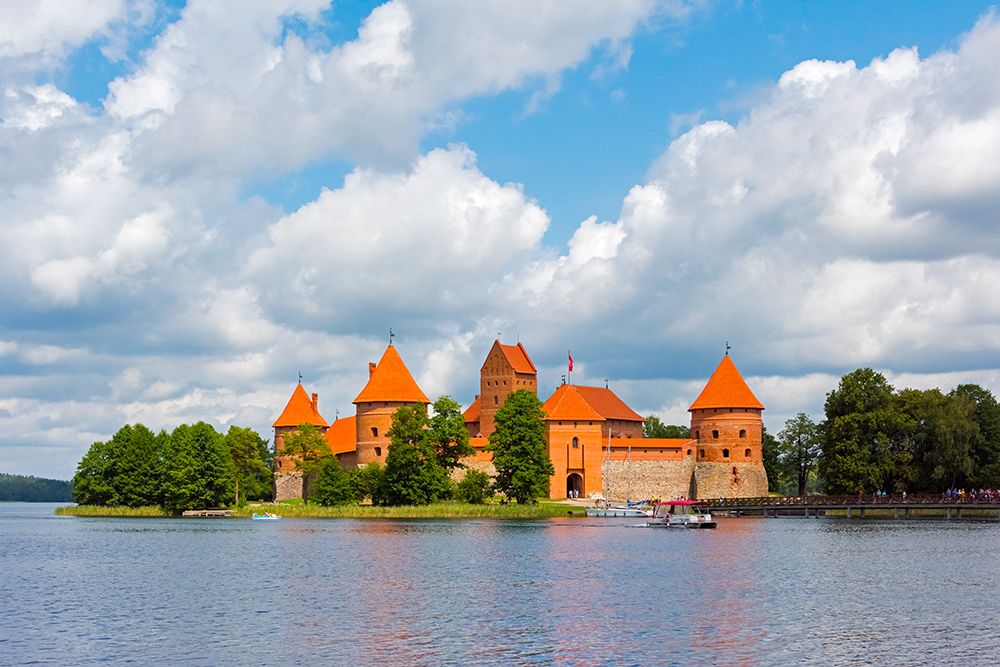 Trakai Island Castle on Lake Galve-Lithuania art print by Keren Su for $57.95 CAD