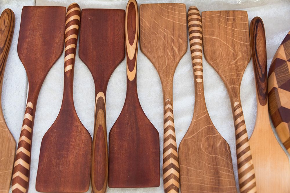 Wooden spatulas-Klaipeda-Lithuania art print by Keren Su for $57.95 CAD