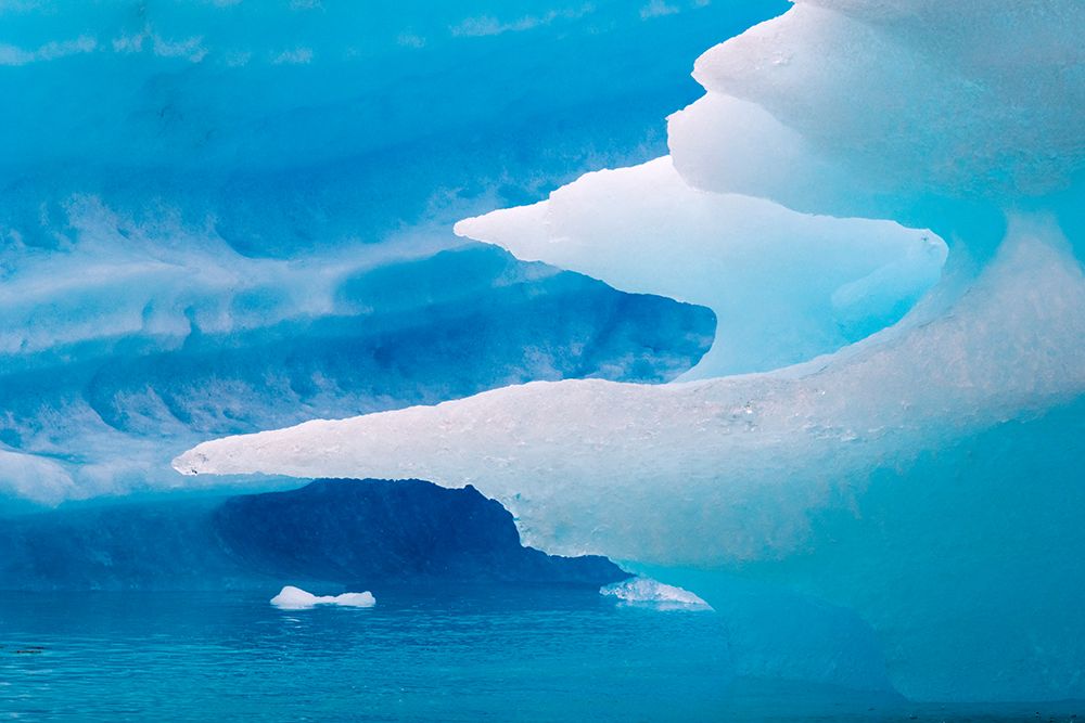 Close up of blue ice in the fjord of Narsarsuaq-Greenland art print by Keren Su for $57.95 CAD