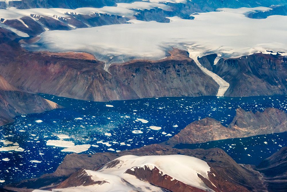 Aerial view of Greenland art print by Keren Su for $57.95 CAD