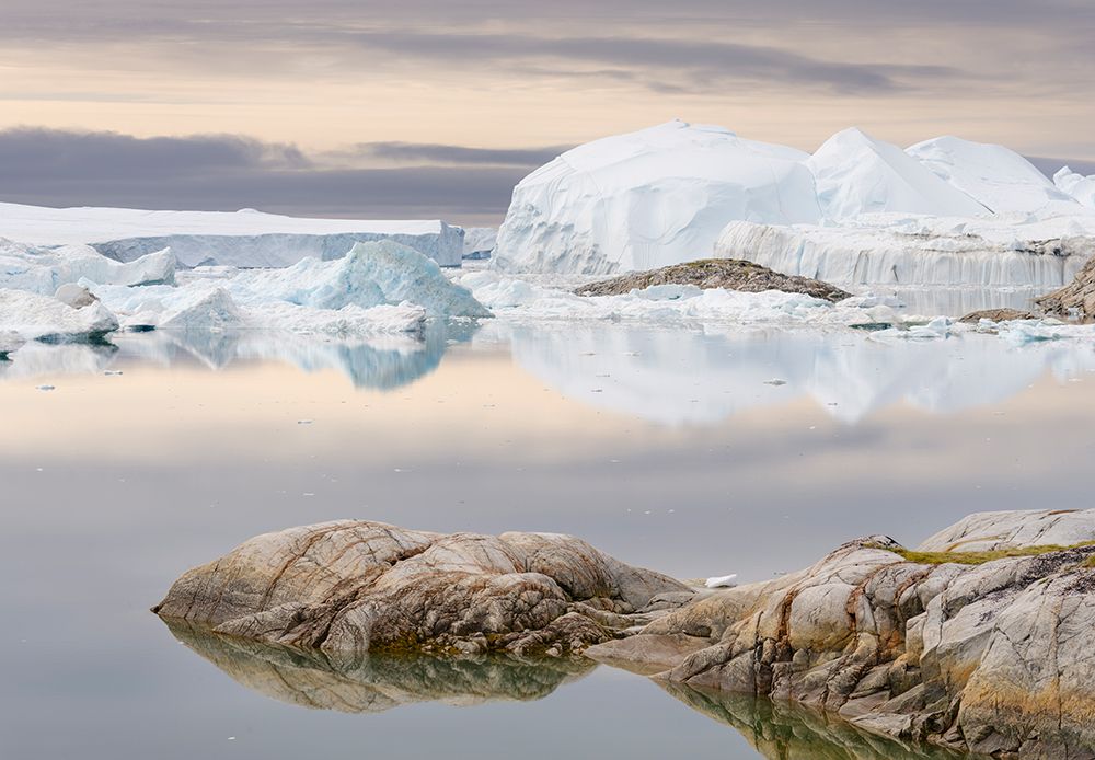 Ilulissat Icefjord at Disko Bay The Icefjord is listed as UNESCO World Heritage Greenland art print by Martin Zwick for $57.95 CAD