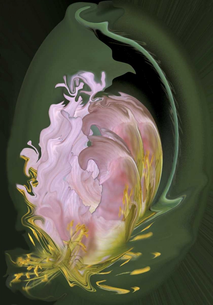 Abstract flowers, digitally manipulated art print by Ellen Anon for $57.95 CAD