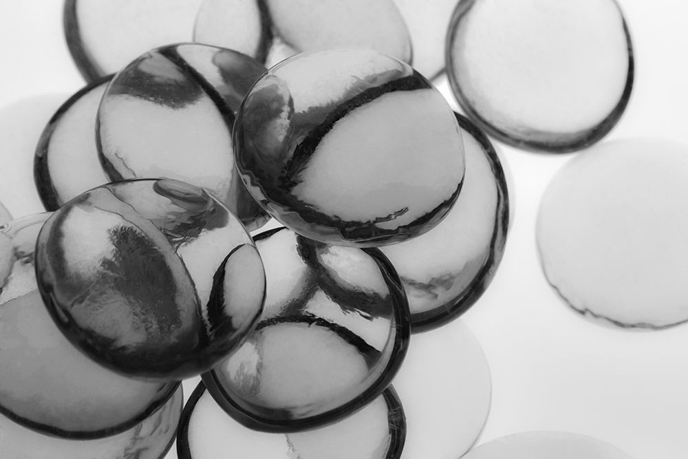 Clear Glass Pebbles with light art print by Zandina Muench Beraldo for $57.95 CAD