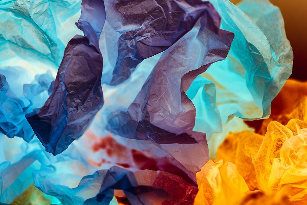Colorful Tissue Paper and Light art print by Zandina Muench Beraldo for $57.95 CAD