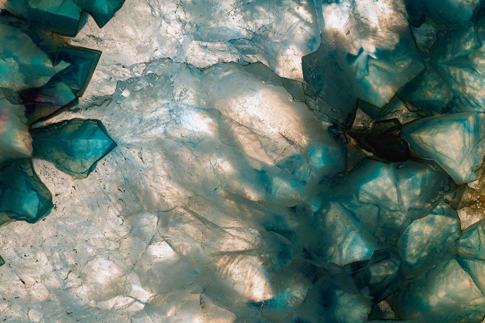 Sliced rock crystals of a geode art print by Zandria Muench for $57.95 CAD