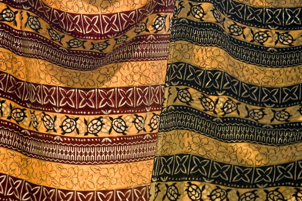 Fiji, Yasawa Islands Fabrics with native prints art print by Wendy Kaveney for $57.95 CAD