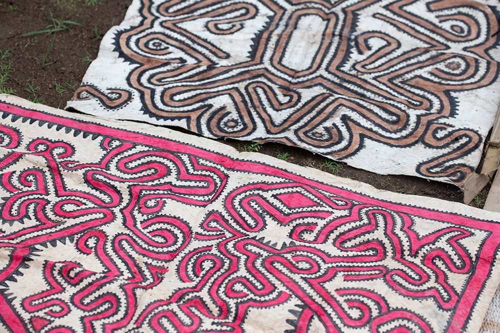 Papua New Guinea, Oro Province, Tufi Island, Baga Village. Traditional tapa cloth. art print by Cindy Miller Hopkins for $57.95 CAD