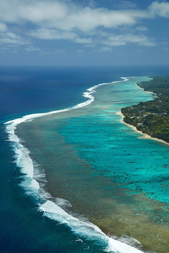 Reef-Southern Rarotonga-Cook Islands-South Pacific art print by David Wall for $57.95 CAD