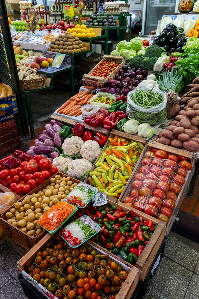 Argentina, Buenos Aires, San Telmo Market. Fresh produce display. art print by Cindy Miller Hopkins for $57.95 CAD