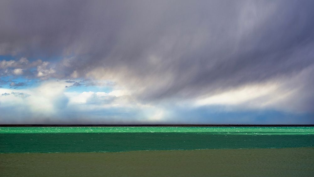 Argentina-Santa Cruz Puerto Santa Cruz-river Santa Cruz under stormy clouds art print by Michele Molinari for $57.95 CAD