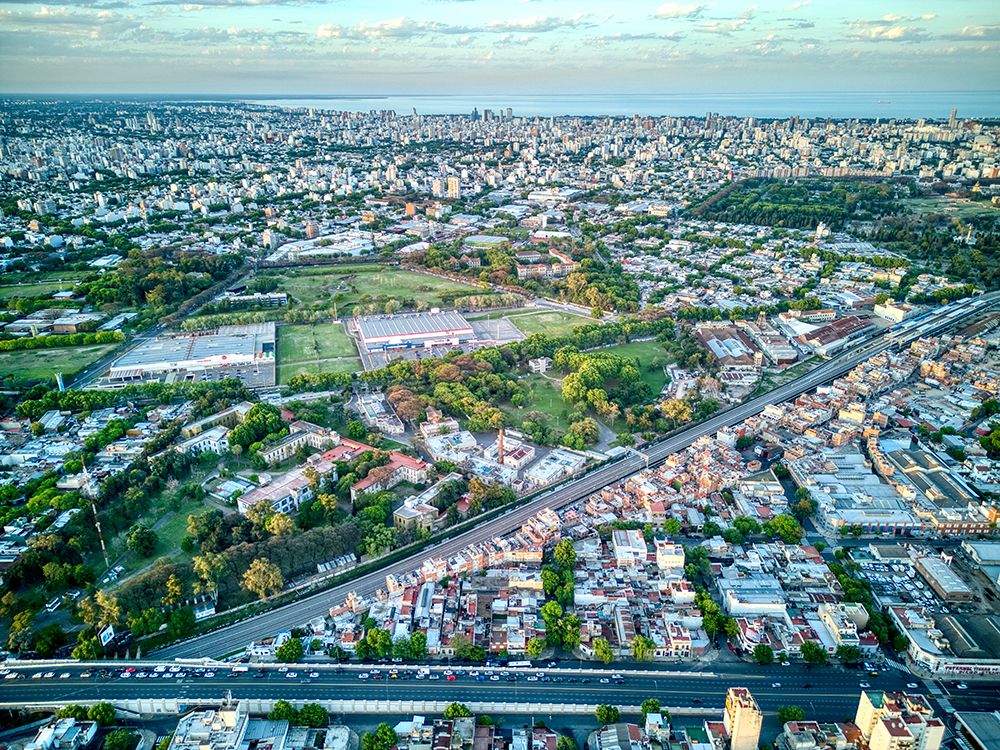 Buenos Aires, Argentina from above. art print by Michele Molinari for $57.95 CAD