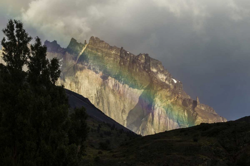 Chile, Patagonia Green rainbow and mountain art print by Cathy and Gordon Illg for $57.95 CAD