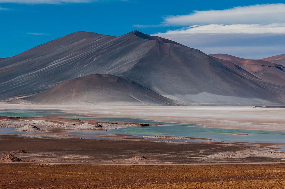 A landscape of the Andes Mountains and the Salar de Talar salt flat,Atacama Desert-Chile art print by Sergio Pitamitz for $57.95 CAD
