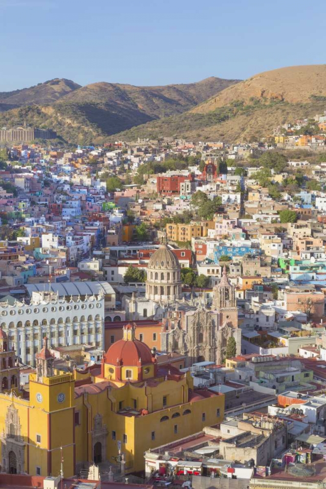 Mexico, Guanajuato Overview of city art print by Don Paulson for $57.95 CAD