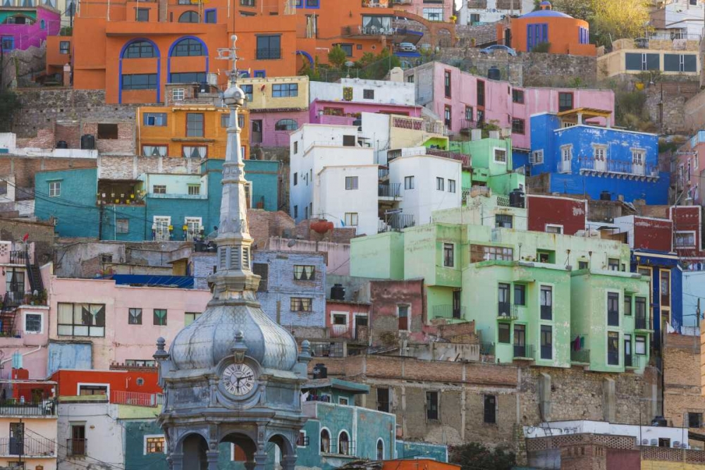 Mexico, Guanajuato View of city buildings art print by Don Paulson for $57.95 CAD