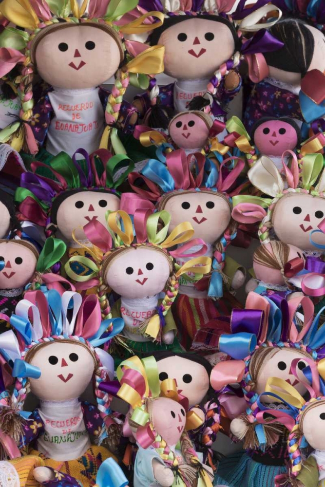 Mexico, Guanajuato Close-up of dolls for sale art print by Don Paulson for $57.95 CAD