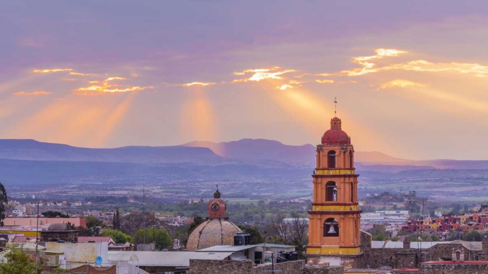 Mexico Sunset over the city art print by Don Paulson for $57.95 CAD