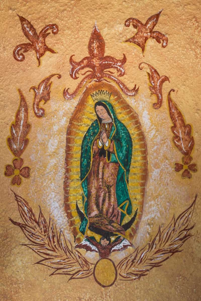 Mexico Wall painting of Our Lady of Guadalupe art print by Don Paulson for $57.95 CAD