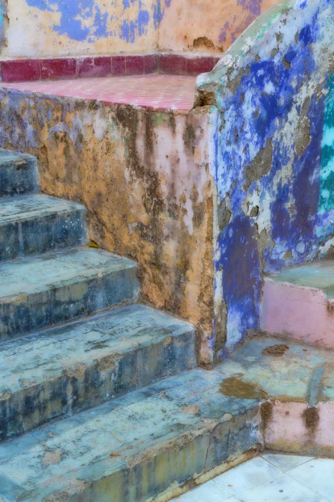 Mexico, Guanajuato Colorful stairs and wall art print by Don Paulson for $57.95 CAD