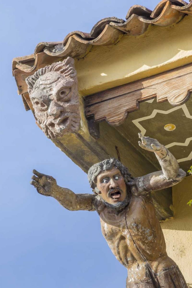 Mexico Gargoyle on building eave art print by Don Paulson for $57.95 CAD