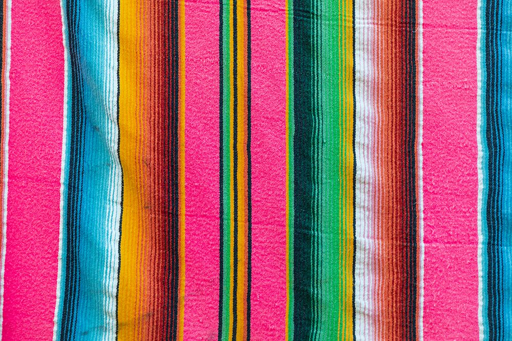 Loreto- Baja California Sur- Mexico. Colorful traditional blanket. art print by Emily Wilson for $57.95 CAD