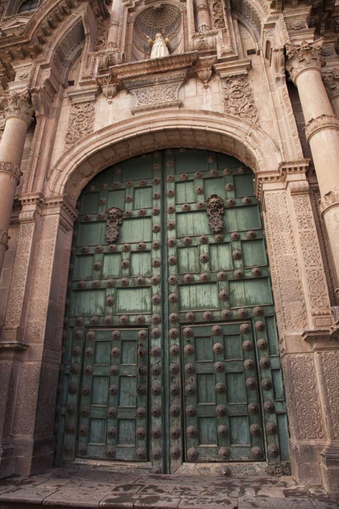 Peru, Cuzco The door of a Jesuit church art print by Wendy Kaveney for $57.95 CAD