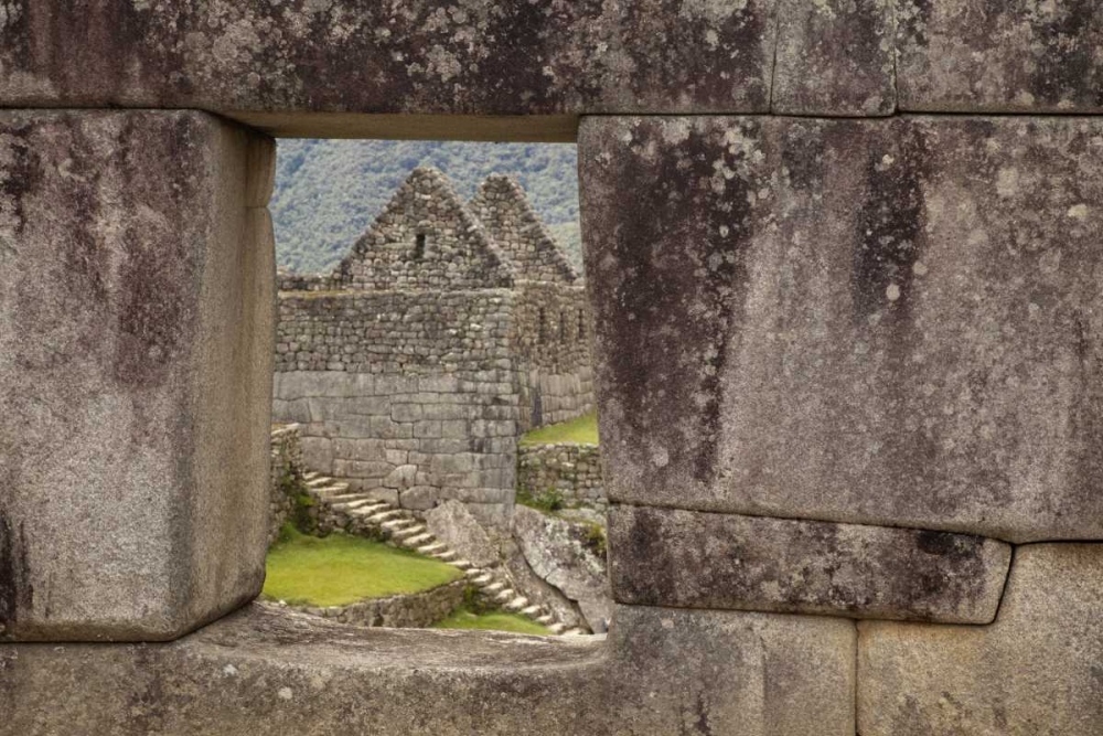 Peru, Machu PicchuHouse framed by a stone window art print by Wendy Kaveney for $57.95 CAD