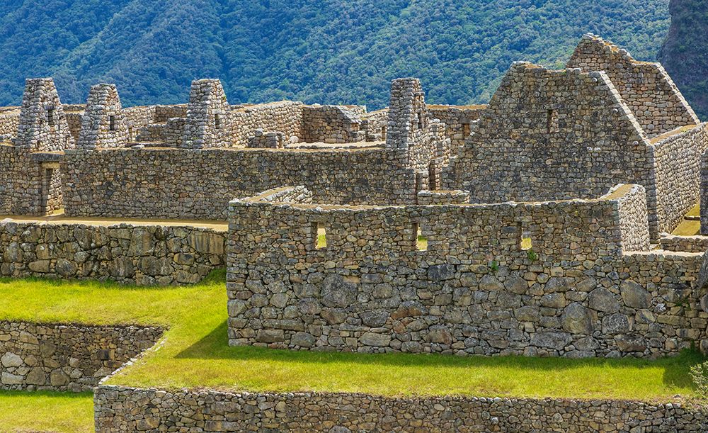 Lost City, details of ancient Inca buildings, Machu Picchu, Peru art print by Ken Archer for $57.95 CAD