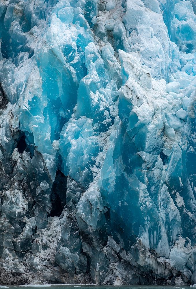 Alaska-Tracy Arm-Dark blue ice on shattered face of South Sawyer Glacier in Tracy Arm art print by Paul Souders for $57.95 CAD