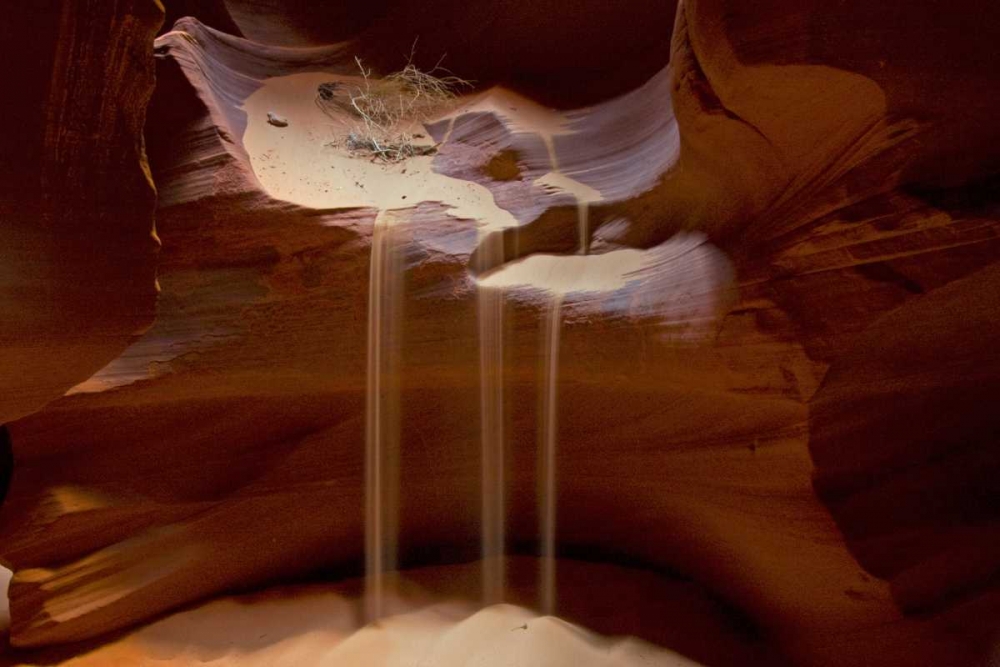 AZ, Upper Antelope Canyon Streams of loose sand art print by Cathy and Gordon Illg for $57.95 CAD
